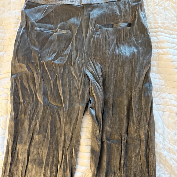 Zara Creased Shimmery Trouser *NWT* - Picture 3 of 4